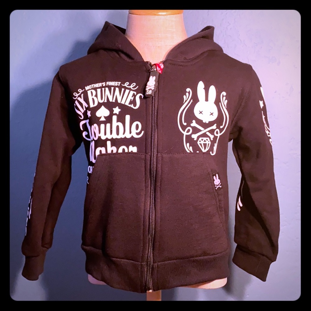 Kids zipper hoodie Trouble makers size 4 years